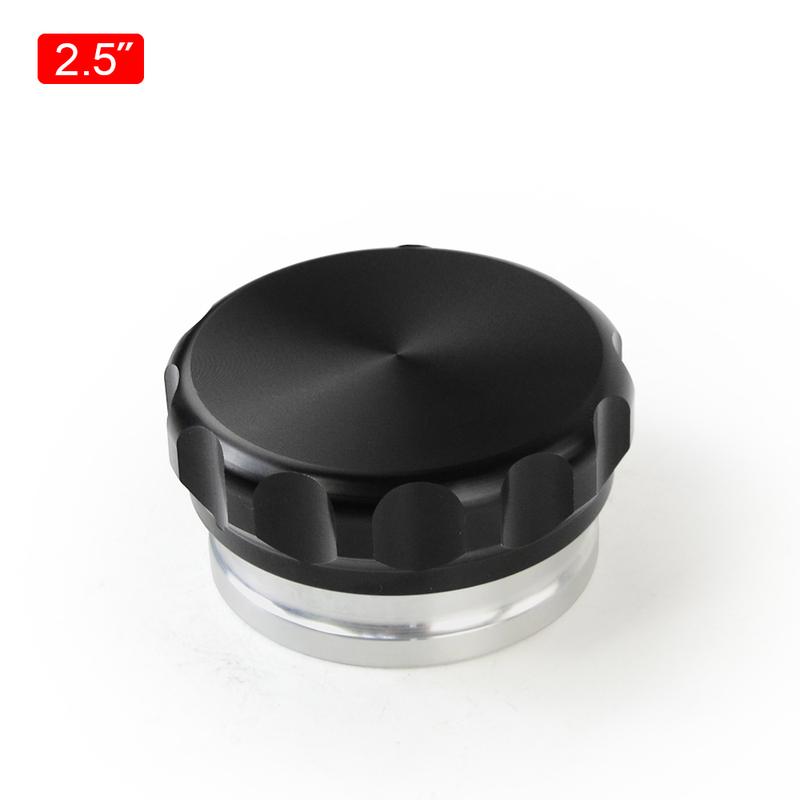 3,0"/76mm 2,5"/63,5mm 2"/50,8mm 1,5" 38mm Aluminiumlegering Svejseblok Påfyldningsstuds Og Låg Olie Brændstof Vandtank Sort