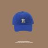 Vintage "R" Letter Embroidery Baseball Cap, Adjustable Cotton Dad Hat for Men & Women