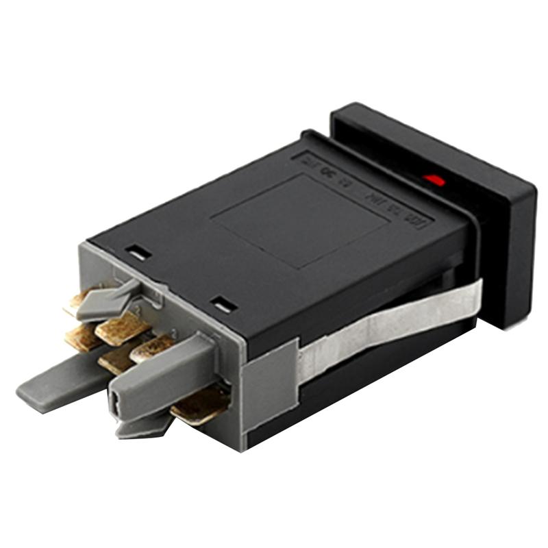 Portable Car Hazard Warning Flash Switch Button Emergency Switch Hazard Light Switch 3B0953235D For VW PASSAT 1996-2005 чёрный