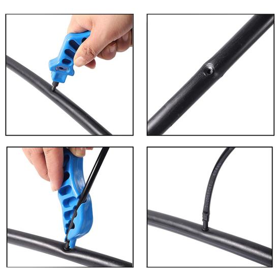 Drip Hose Punch 2-in-1 Irrigation Tube Punch Fitting Insertion Tool Water Pipe Hole Puncher for 1/4" Inch Fitting Insertion