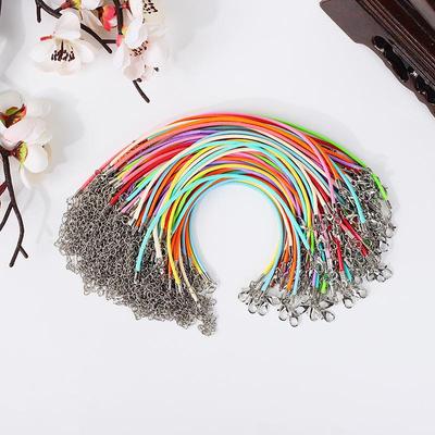 Women's Colorful High-Quality Waxed Pendant Necklace Cord