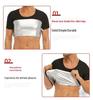 Camiseta de Fitness de Cuello Redondo para Hombre, Moldeador Corporal que Aumenta la Sudoración, Control de Abdomen