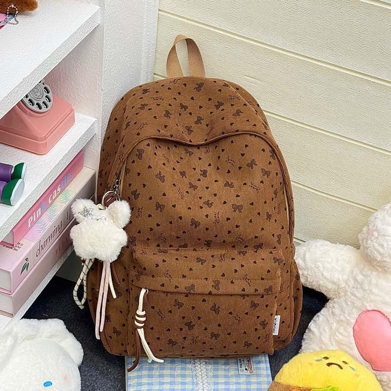 Schultasche Rucksack College-Student neuer Rucksack große Kapazität Schleife frische Schultasche Mittelschülerin süß 1011