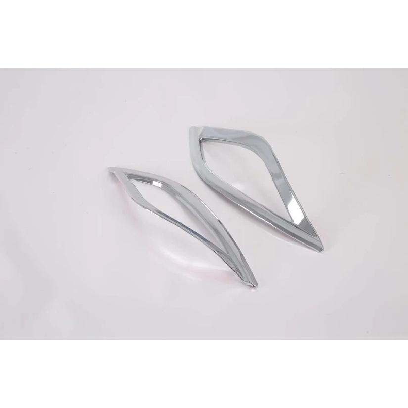 For Toyata Prius PHV XW50   Car Accessories ABS Chrome Rear Reflector Fog Light Lamp Cover Trim Bezel Frame Styling