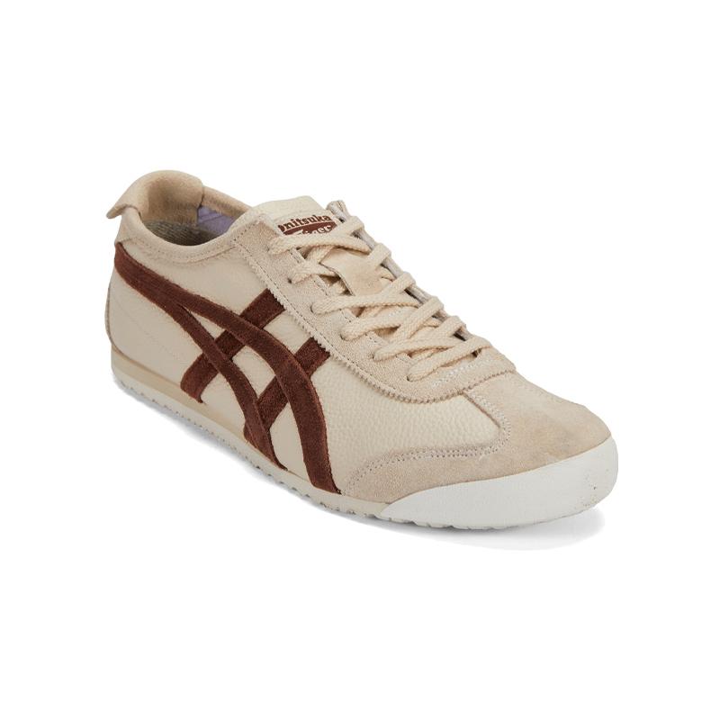 ONITSUKA TIGER Meksyk 66 Vintage Kremowy Burgundowy Unisex Sneakersy 1183B391-251