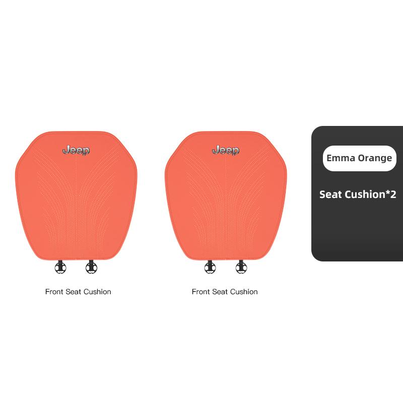 Car Rear Front Seat Cover Anti-slip Pad Protect Mat Ice Silk Cushion For Jeep Wrangler Rubicon Renegade Compass Grand Cherokee