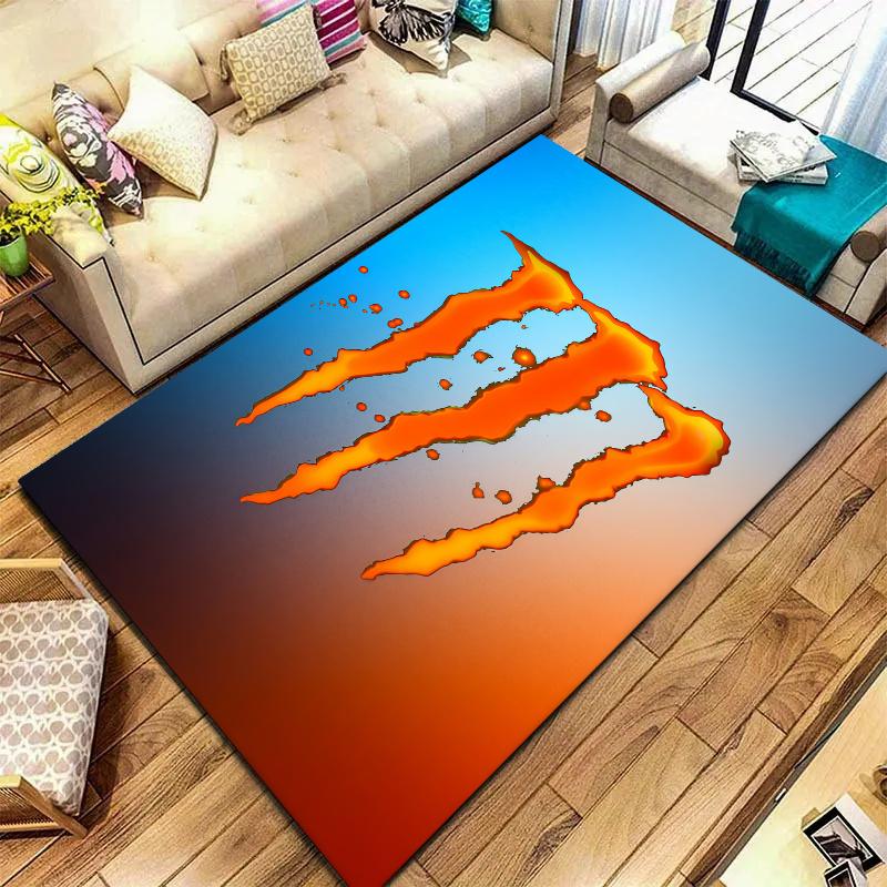 Monster Energy Carpet Rug for Living Room Bedroom Home Sofa Decoration,Kids play Nonslip Floor Mat