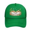Autumn Lake Swan Family Watercolor Mesh Baseball Cap For Womens Unisex FeUnisex Beach Dad Hat Hip Hop