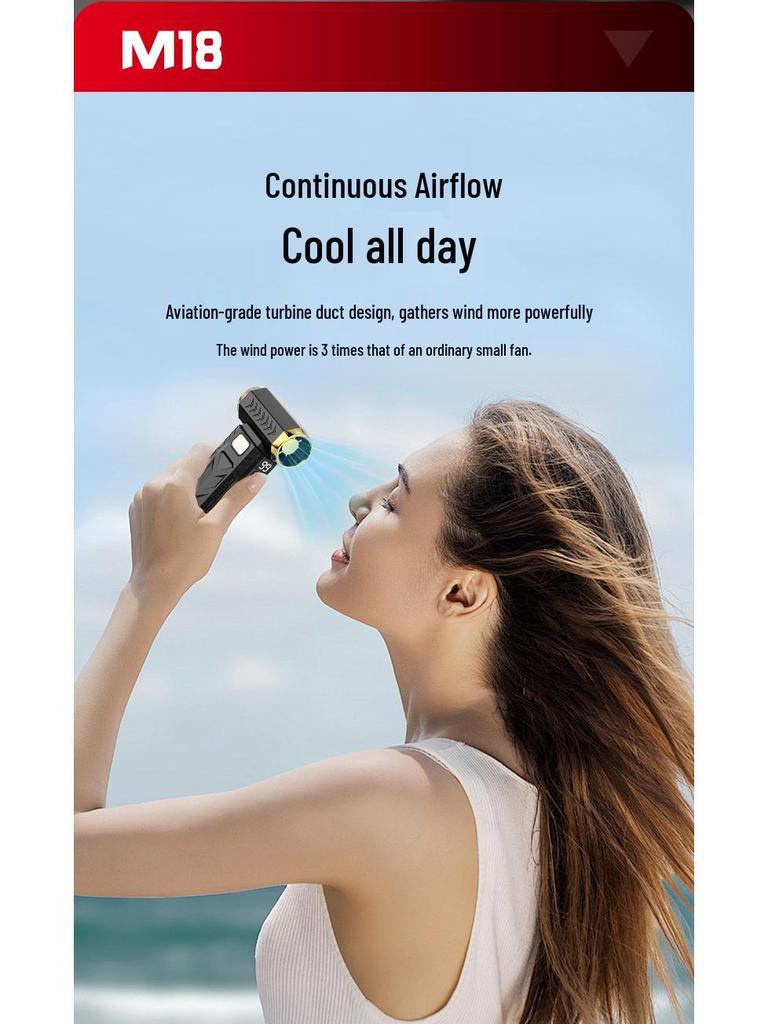 Portable High-Speed Handheld Fan & Hair Dryer for Outdoor Camping and Dust Removal