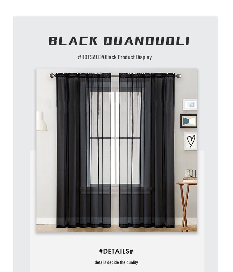 Moderner minimalistischer Terelyne Doppelstrang Voilevorhang für Wohnzimmer, Schlafzimmer und Arbeitszimmer