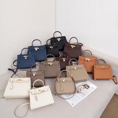 Bolso de mano de piel de vaca con estampado de palmeras de segunda generación, de alta calidad, para mujer, bandolera de estilo clásico.