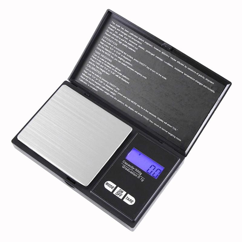 

Portable 0.01g Precise Small Jewelry LCD Pocket Scale With Easy Tare Function for Spices Weighing Accurate Measurement