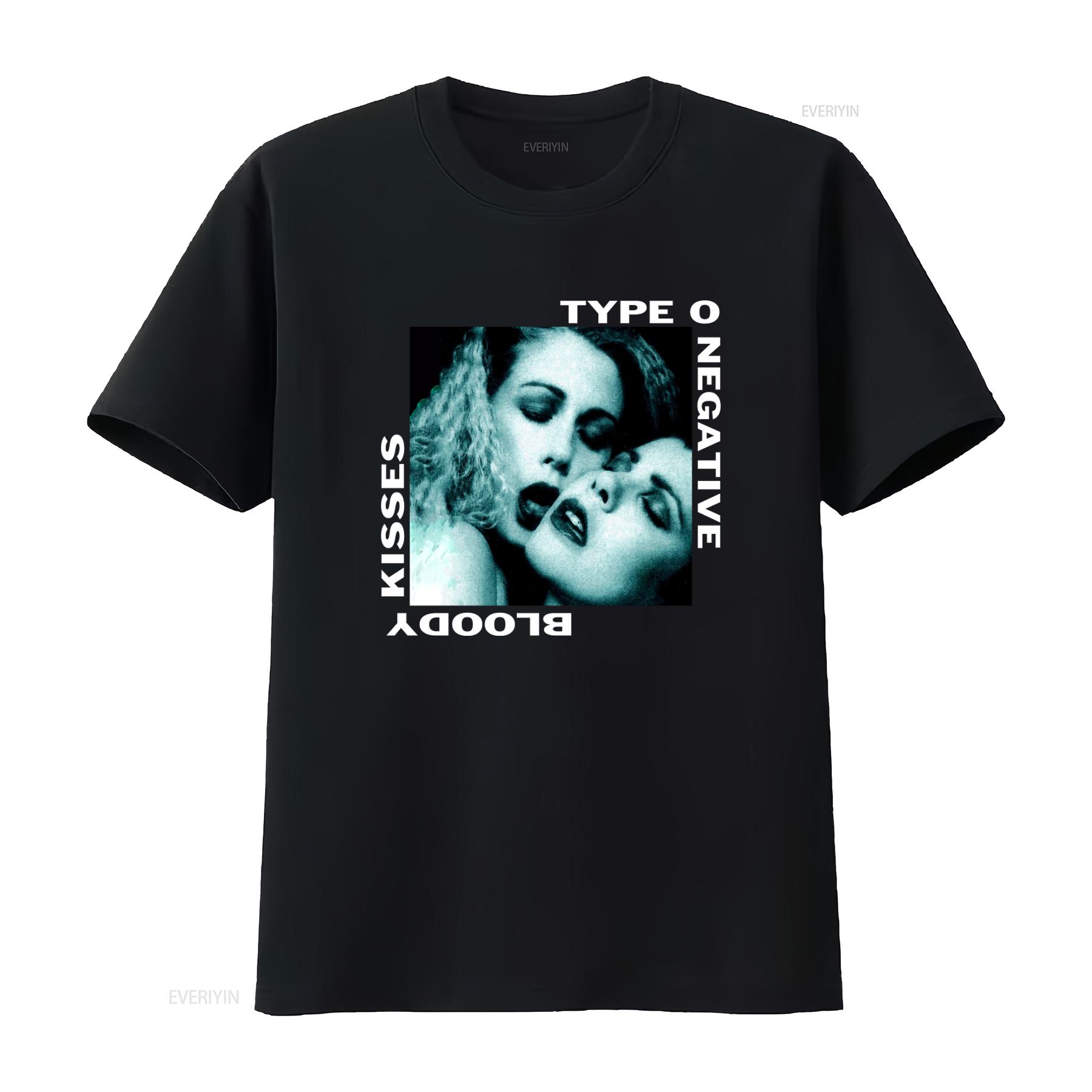 

Type O Negative 1993 Bloody Kisses Retro Band Touring T Shirt Black Print S 2345Xl vintage Washed Casual Slightly Breathable 4XL