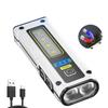 NEW Super Bright LED Source Flashlight Work Lamp with Magnet Alarm SOS Key Chain Power Bank Waterproof Emergency Flashlight