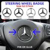 AAVO1 1pcs 52mm 57mm Car Steering Wheel Badge Emblem Sticker Mercedes Benz W204 W205 W212 W213 W221 W177 W246 GLA GLC CLA A Class
