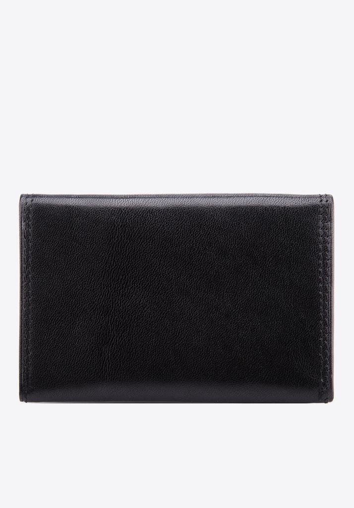 Wittchen Men's Leather Business Card Case With Monogram Black Natural Leather