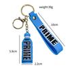 Prime Energy Drink Bottle Keychain Colorful Pvc Soft Rubber Drink Accessory Gift