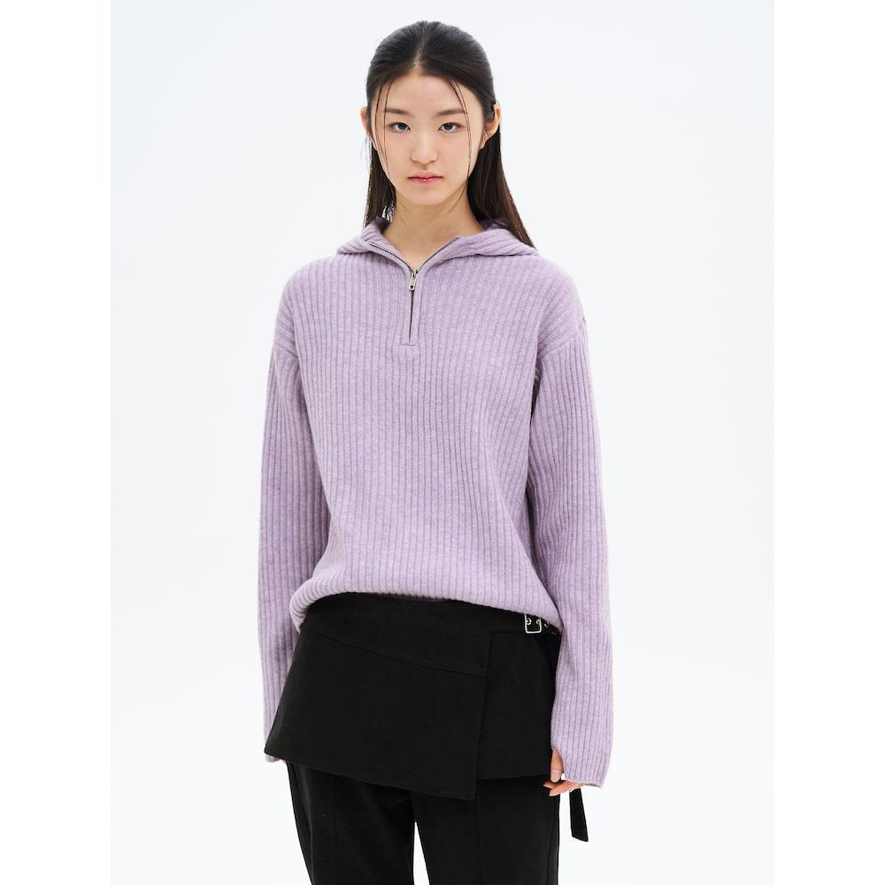 8Seconds Half-Zip Hoodie Pullover Lavender Lavender/S