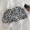 American Style Y2k Baggy Cap Stacking Leopard Beanies Cap Trendy Pullover Hats  Women
