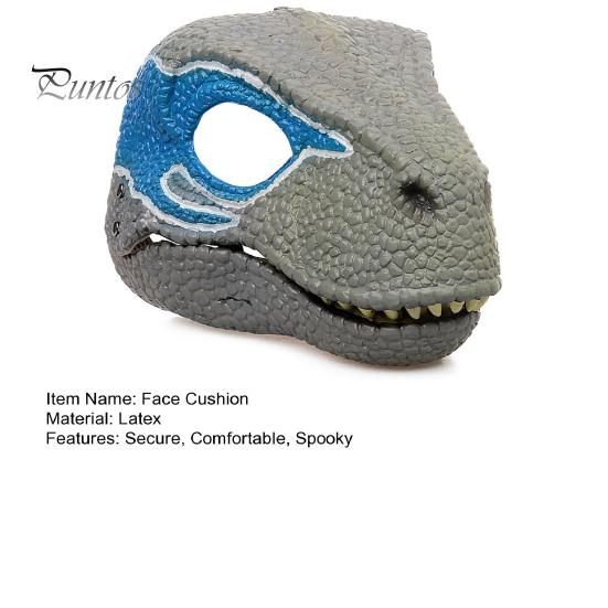 Dinozor Yüz Yastığı Hareketli Çene Tyrannosaurus Rex Baş Örtüsü Cosplay Partileri İçin Ürkütücü Cadılar Bayramı Dekorasyonu