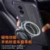 Freeson Heat Dissipation Phone Case for Honor GT, Full Lens Protection, Shockproof, Simple Transparent, Metal Magnetic Cooling Fans, Black