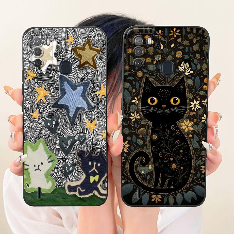 For Itel S16 Vision 1 Pro Fashion Dusk Beach Painting Phone Case For Itel Vision 1 Pro ItelS16 Soft Silicone Cover Bumpers