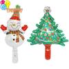 Mini Weihnachtsbaum und Schneemann Folienballon Set