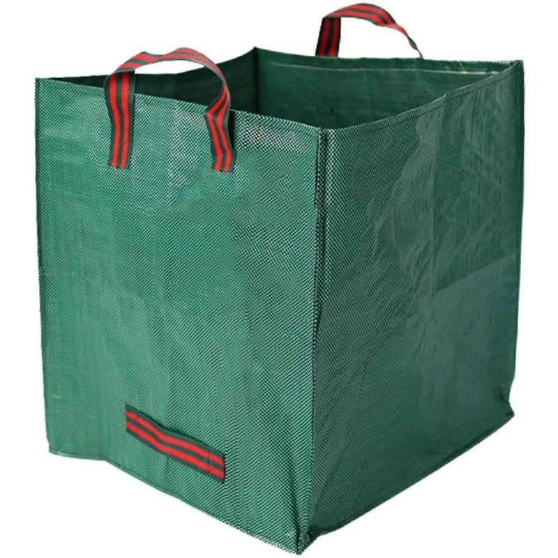 1PcsReusable garden bag with reinforced handle - portable foldable lawn bag suitable for home, garden, and yard cleaning.