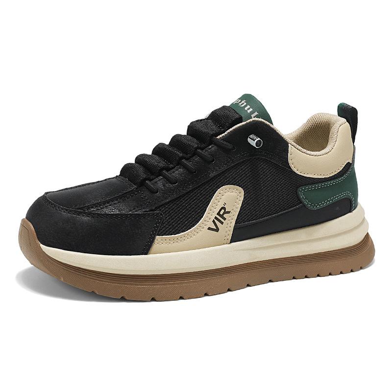 

Sneakers men s shoes spring and summer mesh breathable retro thick-soled foot-fitting casual shoes men s low-top wear-resistant men s shoes 44