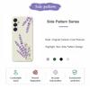 For Samsung Galaxy A16 5G/4G Case Lavender Pattern Printing Straight Edge TPU Phone Back Cover