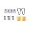 2Pcs Stainless Square Heavy Duty Ceiling Hook Wall Mounted Hook For Yoga Swings Hammocks Bracket Hardware Tools