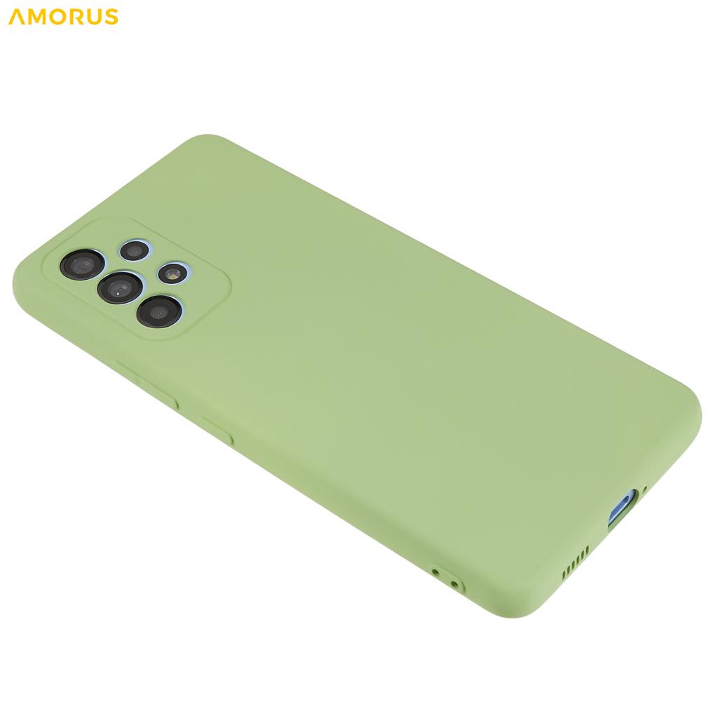 AMORUS For Samsung Galaxy A13 4G Case Precise Cutouts TPU Fiber Lining Shockproof Phone Cover