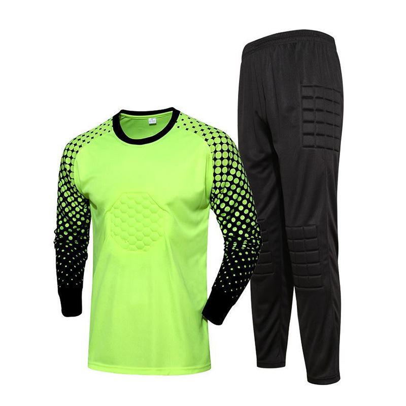 Football Jersey Goalkeeper Goalkeeper Jersey Set Adult Children Long-sleeved Gantry Game Training Jersey Wholesale Foreign Trade