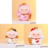 Cat Decor Resin Figurine With Wealth Symbols For Home Office Gift Ideas