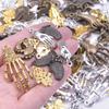 30pcs/Lot Vintage Metal Pentagram Charm Steampunk Charms For Jewelry Making Supplies Small Pendant Accessories Bulk DIY Earrings
