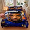 3Pcs Football Star Portrait Bedding Sets For All Sizes New 3D Printed Bed Cover Comforter Duvet Cover Pillowcase Bedroom Decoration