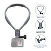 TELESIN Silicone Neck Hold Mount for GoPro Hero 13 12 11 10 9 8 Insta360 DJI Osmo Action Smartphone Magnetic Action Accessories