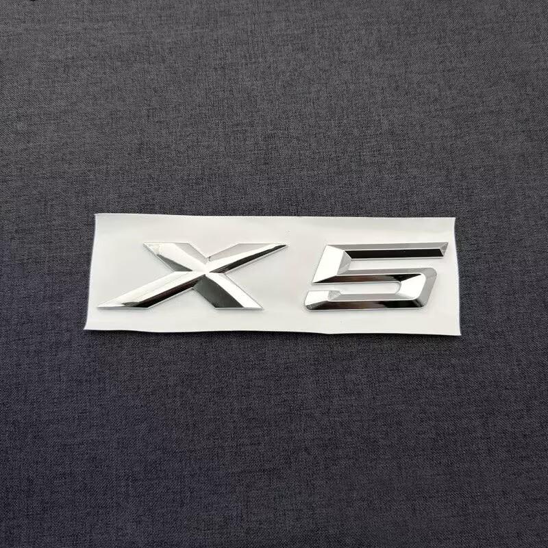 3D ABS Schwarz Chrom Auto Buchstaben Heckklappe Emblem X1 X2 X3 X4 X5 X6 X7 Logo Aufkleber Schriftzug Zubehör