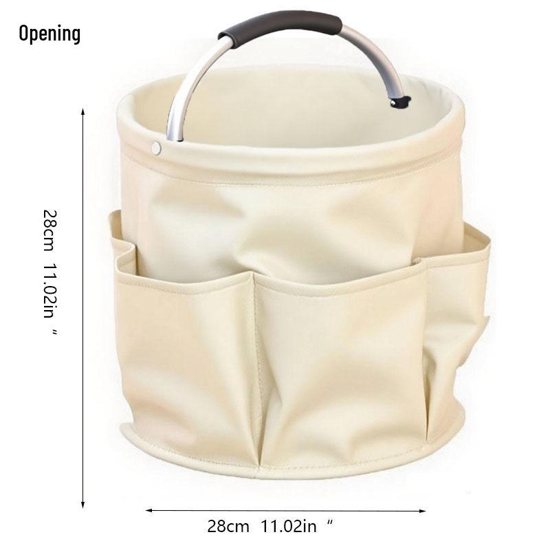 Multifunctional Foldable Storage Basket for Camping, Picnic, Toiletries, Shower, and Household Use