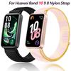 Nylon Schlaufenarmband für Huawei Band 10 9 8 Sport Ersatzarmband Armband für Huawei Band 10 Original Verstellbares Uhrenarmband