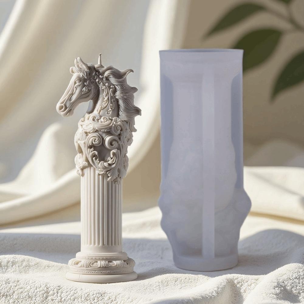 3D Horse Relief Plaster Resin Mold Easy To Release Animal Relief Mold  Craft Making