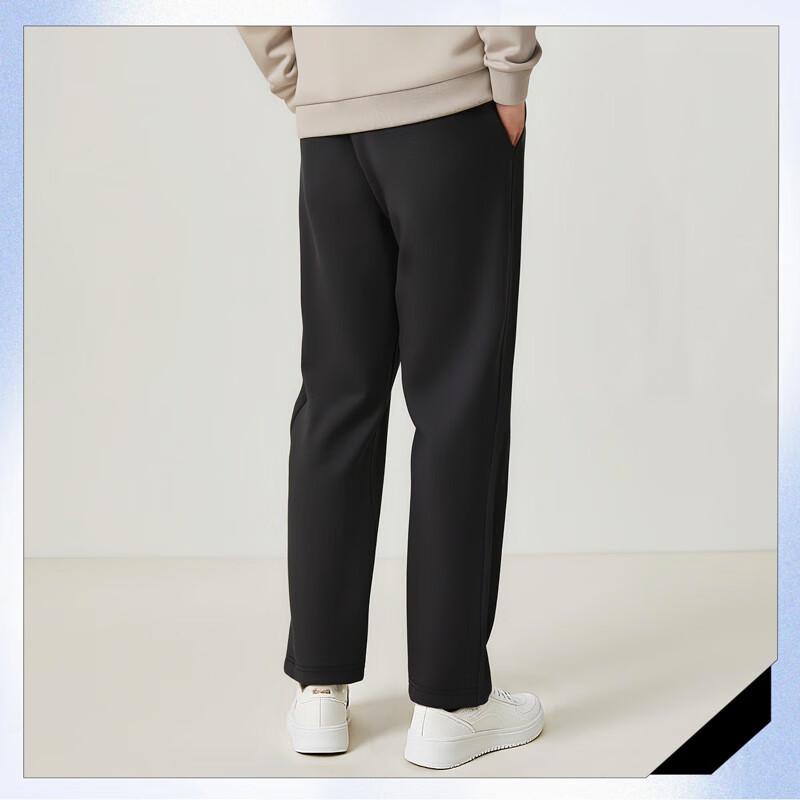 LI-NING Men's Straight-Leg Fleece-Lined Sports Pants
