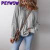 Bluse e Camicie Casual da Donna alla Moda a Manica Lunga con Scollo a O