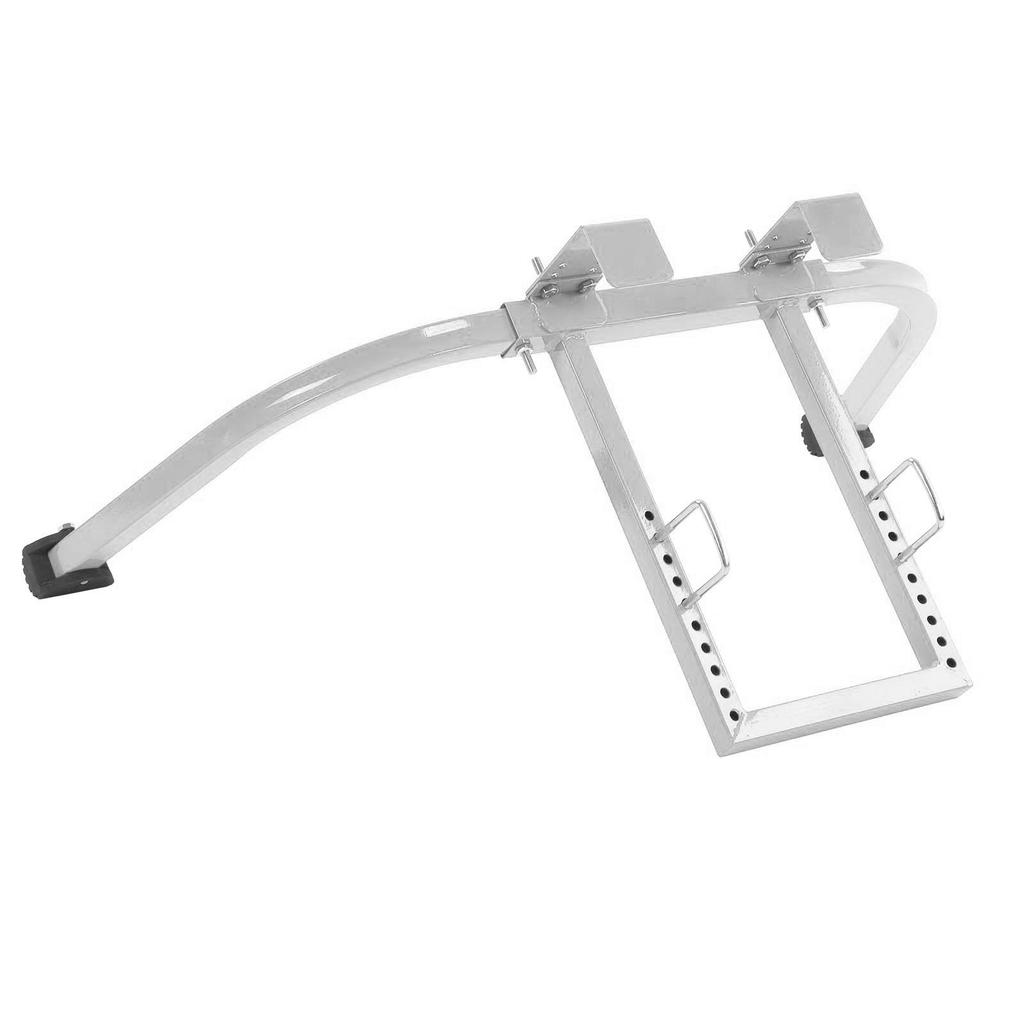 Ladder Stabilizer Steel Ladder Roof Hook Wing Span Standoff for Climbing Painting Silver Gray