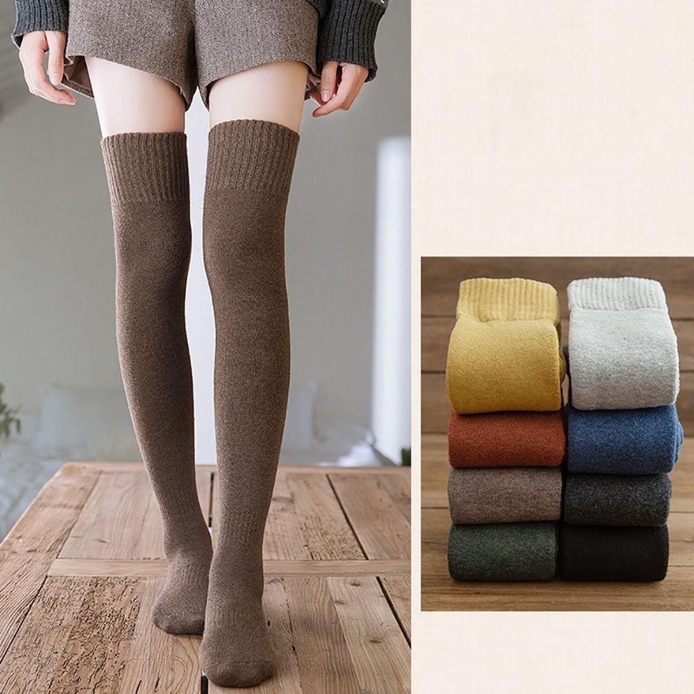 Solid Color Stockings Long Long Socks Long Tight Stocking Thigh High Socks