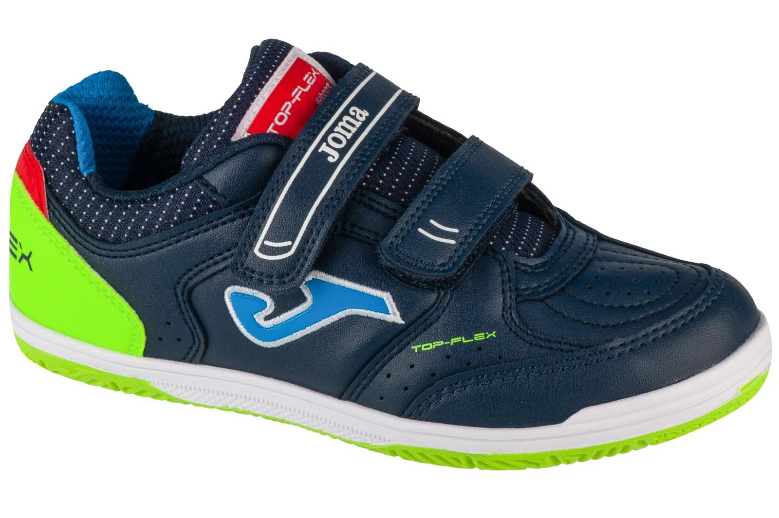 Joma Top Flex Jr 25 TPJS INV, für Jungen marine Hallenfußballschuhe 27 dunkelblau