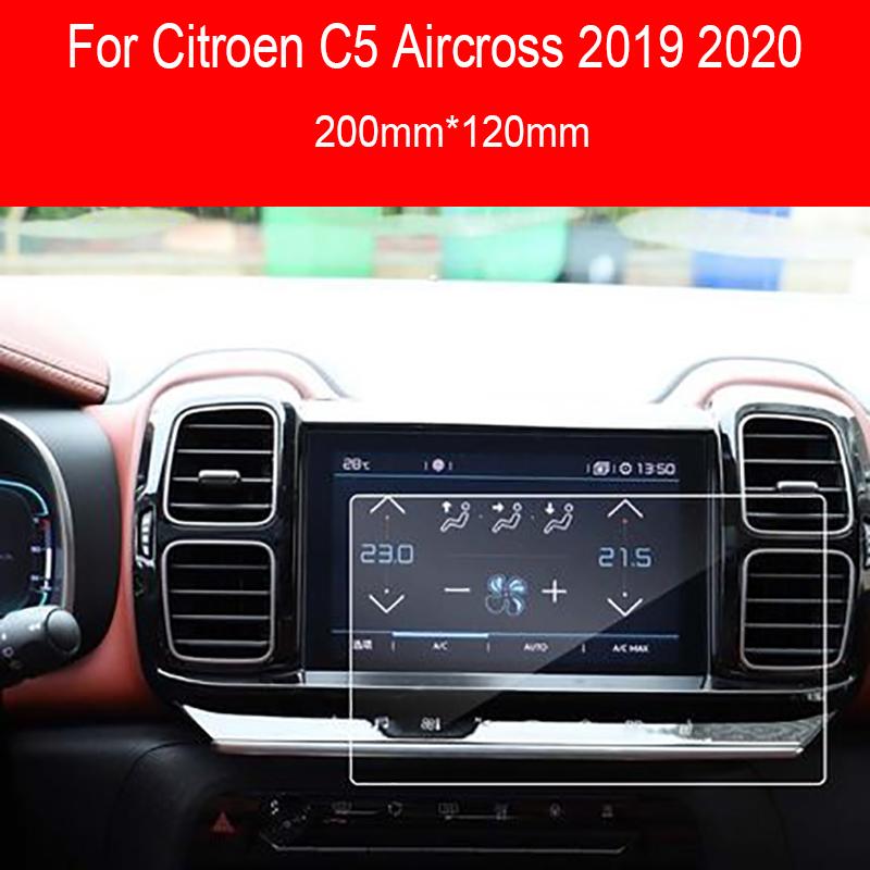 For Citroen C5 Aircross 2019 2020 Radio DVD GPS Navigation Tempered Glass Screen Protective Film  car interior stickers