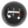 Gear Shifting Lever Knob Carbon Fiber 15mm Bottom Interface Round Ball Manual Automatic Transmission Shifter Head Knob