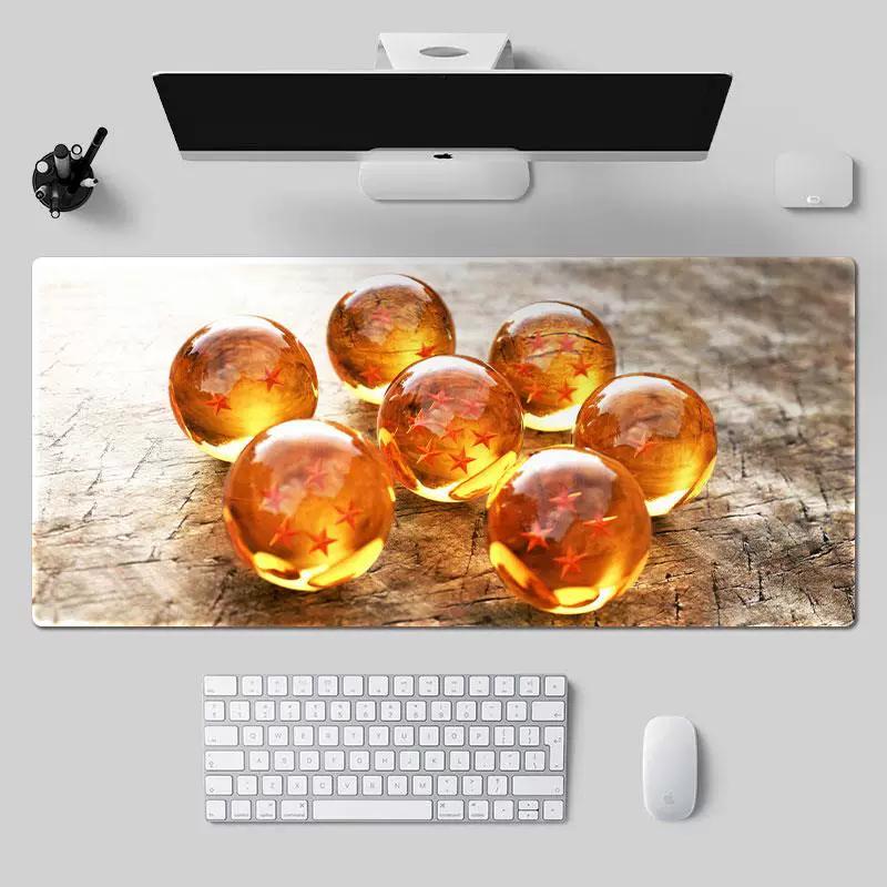 Japanese Dragon Ball Z Leather Mouse Pad Large Son Goku Cartoon Animation Hot Blood Vegeta Turtle Fairy Dragon Animation Table Mat Waterproof