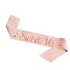 Rose Gold Sweet 16 Birthday Sash